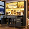 Flieks Credenza moderna con illuminazione a LED, mobile Anteprima dell’immagine prodotto 2