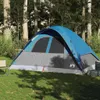 vidaXL Kuppel-Familienzelt 6 Personen Blau Wasserdicht Produktbild-Vorschau 3
