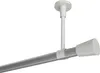 Interdeco Gardinenstange / Vorhangstange Silbergrau / Weiß, Produktbild-Vorschau 1