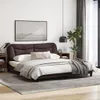 The Living Store Bettgestell mit LED Dunkelbraun 180x200 cm Produktbild-Vorschau 6