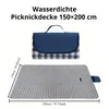 Wasserdichte Picknickdecke 150×200 cm – Stranddecke & Produktbild-Vorschau 1