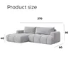 MORELLO Cloud Ecksofa Bouclé mit DL-Mechanismus, Produktbild-Vorschau 11