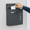 Relaxdays Briefkasten mit Sichtfenstern, HxBxT: 33 x 35 x Produktbild-Vorschau 2