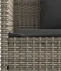 vidaXL Panca da giardino con cuscini in polirattan grigio Anteprima dell’immagine prodotto 10