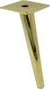 Gambe per mobili dorate lucide, 20 cm, perno angolare, Anteprima dell’immagine prodotto 1