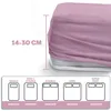 EVE Textile Spannbettlaken 160 x 200cm Rosa 100 % Baumwolle Produktbild-Vorschau 2