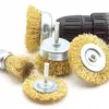 Messing Drahtbürsten Set 5-tlg. Bohrmaschine Rundbürste Produktbild-Vorschau 5