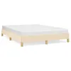 vidaXL Bettgestell ohne Matratze Creme 140x200 cm Stoff Produktbild-Vorschau 1