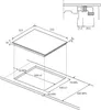 Table de cuisson vitrocéramique 59cm 3 feux 5500w - Candy - Voir les images du produit 3