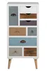 Cassettiera Thames bianca con 9 cassetti multicolori. Anteprima dell’immagine prodotto 1