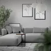 ML-Design Beistelltisch in C-Form, Schwarz-Braun, Produktbild-Vorschau 6