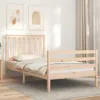 Massivholzbett mit Kopfteil 100x200 cm Produktbild-Vorschau 3