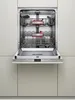 An open dishwasher with its interior racks visible, set within a kitchen cabinet. Produktbild-Vorschau