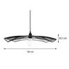Lampada da soffitto CUZCO, metallo, 58 cm, nero Anteprima dell’immagine prodotto 8