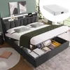 okwish Manželská čalouněná postel 140x200 cm s USB Náhled obrázku produktu 1