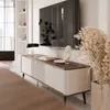 NAVANI TV-Lowboard 160 cm avec façade cannelée Voir les images du produit 3