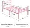 Yaheetech Bettrahmen Metallbett für 90 x 200 cm Matratze Produktbild-Vorschau 7
