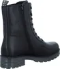 A black leather boot shown from the side. Produktbild-Vorschau