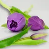 Künstliche Tulpen Silikon Blumenstrauß 7 Stück Realistisch Produktbild-Vorschau 5
