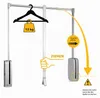 Emuca: Sistema elevador para perchas de armarios, modelo Vista previa de la imagen del producto 8