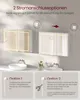 Wandschrank mit Spiegel und LED-Beleuchtung, Produktbild-Vorschau 8