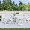vidaXL Stuhlkissen 6 Stk. Blattmuster 40x40x4 cm Stoff Produktbild-Vorschau 2