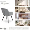 tectake® Esszimmerstuhl Marilyn gepolstert, in Samtoptik 58 Produktbild-Vorschau 6