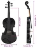 vidaXL Violon set complet avec archet et mentonnière Bois Voir les images du produit 7