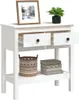 Tavolo consolle bianco 75x35x75 cm in legno di pino Anteprima dell’immagine prodotto 8