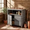 tectake® Gartenschrank Monscia höhenverstellbare Füße, 90 x Produktbild-Vorschau 8