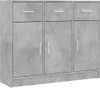 vidaXL Príborník betón sivý 91x28x75 cm odvodený výrobok z Náhľad obrázku produktu 2