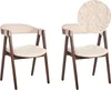 BELIANI Esszimmerstuhl 2er Set Beige Bouclé Gepolstert mit Produktbild-Vorschau 1