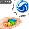 50 Stück Flummies für Kinder, 25mm Bunte Gummibälle Set für Produktbild-Vorschau 3