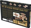 The image shows the packaging of a wooden 3D model construction kit for a tractor. Náhľad obrázku produktu