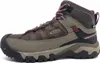 A side view of a brown and gray KEEN hiking boot. Voir les images du produit