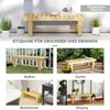 Outsunny Gartenbank 2-Sitzer Sitzbank Holzbank Gartenmöbel Produktbild-Vorschau 6