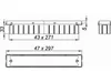 Dallmer Duschrinne CeraFrame Individual 300x50, messing Produktbild-Vorschau 2