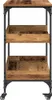 vidaXL Chariot de cuisine vieux bois 60 x 41 x 80,5 cm Bois Voir les images du produit 7