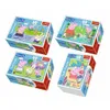 A collage of four Peppa Pig themed jigsaw puzzle boxes. Náhled obrázku produktu