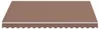 vidaXL Ersatzstoff für Markise Braun 280x245 cm Polyester Produktbild-Vorschau 3
