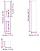 vidaXL Badschrank Artisan-Eiche 30x30x183,5 cm Produktbild-Vorschau 8