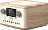 A product shot of a Pure Classic C-D4 Baumwolle White/Oak EU/UK radio. Voir les images du produit