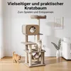Lesný dub Fudajo, mačací strom s rozmermi 152 cm, béžovej Náhľad obrázku produktu 7
