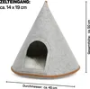 Katzentipi | Filzversteck, Höhle mit Kissen | Kanadische Produktbild-Vorschau 4