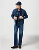 Wrangler Giacca di jeans classica blu M uomo blu M Anteprima dell’immagine prodotto 4