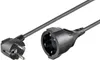 A black power cord with a European plug and socket is shown against a white background. Náhľad obrázku produktu
