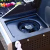 sweeek - Gasgrill 4 Brenner + 1 Seitenbrenner - Schwarz Produktbild-Vorschau 8