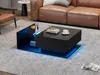 Stolik kawowy Sweiko czarny wysoki połysk 100x50x32 cm - ze Podgląd zdjęcia produktu 12