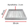 Famanu Holztabletts Shabby Chic Vintage Look - 30 x 30 cm Produktbild-Vorschau 2