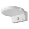 A white LED lamp with a motion sensor is shown against a white background. Voir les images du produit